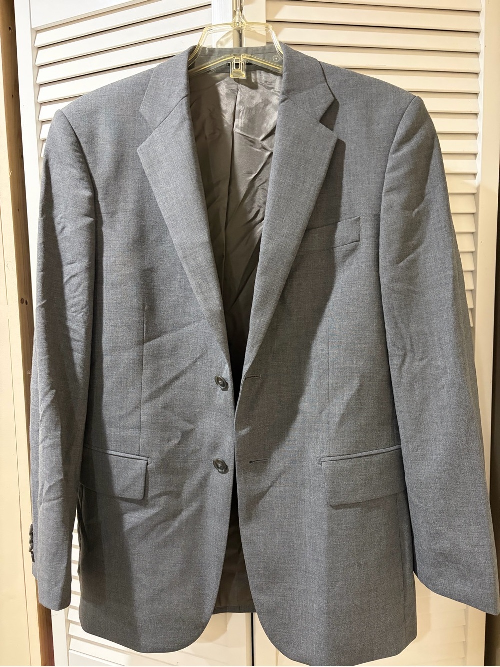 Express Men’s Gray Two-Button Sport Coat Blazer